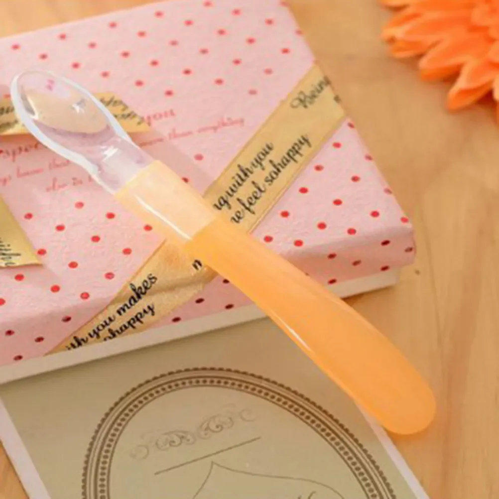 Silicone Baby Spoon with Soft Tip – Yellow, Non-Toxic, Antibacterial Feeding Spoon for Newborns and Infants