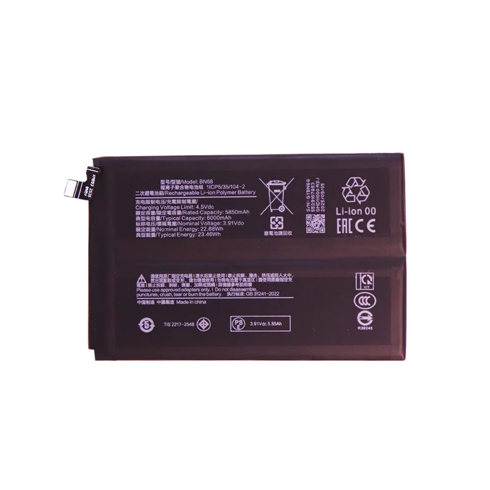 2026 year BN68 Battery 6000mAh For Xiaomi Redmi 15C High Quality Battery + Tools