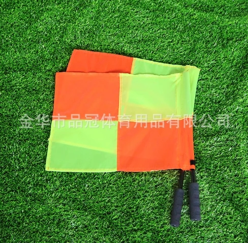 

2pcs Football Soccer Linesman Durable Lightweight Portable Referee Equipment For Sports Field Flags For Football Referee