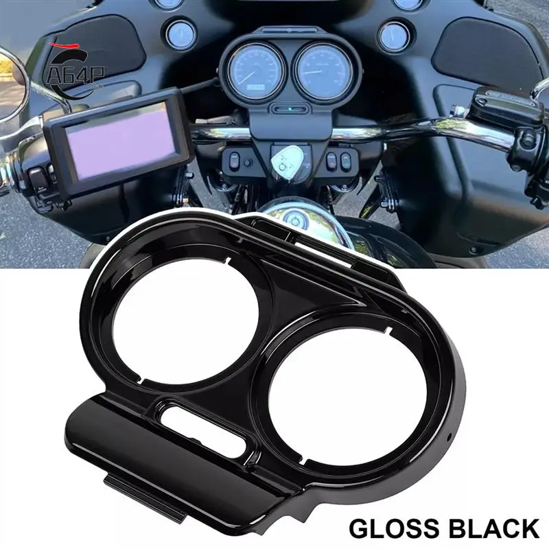

A64P-для Road Glide 98-13, глянцевая черная крышка датчика, обтекатель Nacelle, спидометр