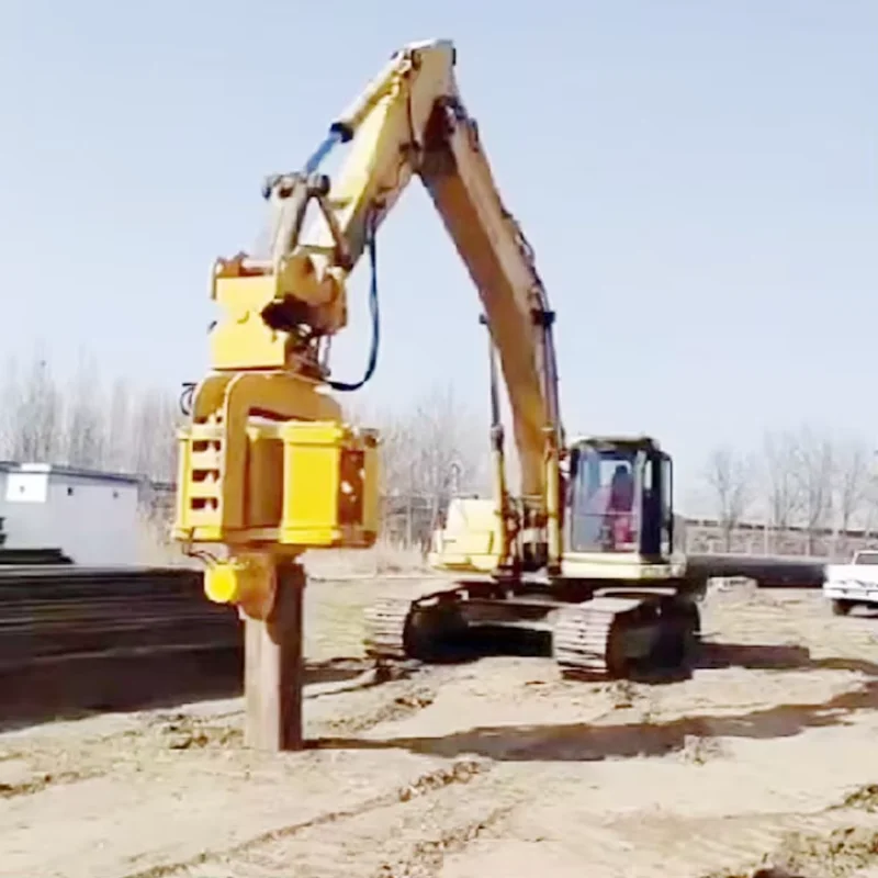 YG Excavator Hydraulic Pile Drive Grapple Attachment Heavy-Duty Excavator Pile Driving Attachment for Load-Bearing Structures