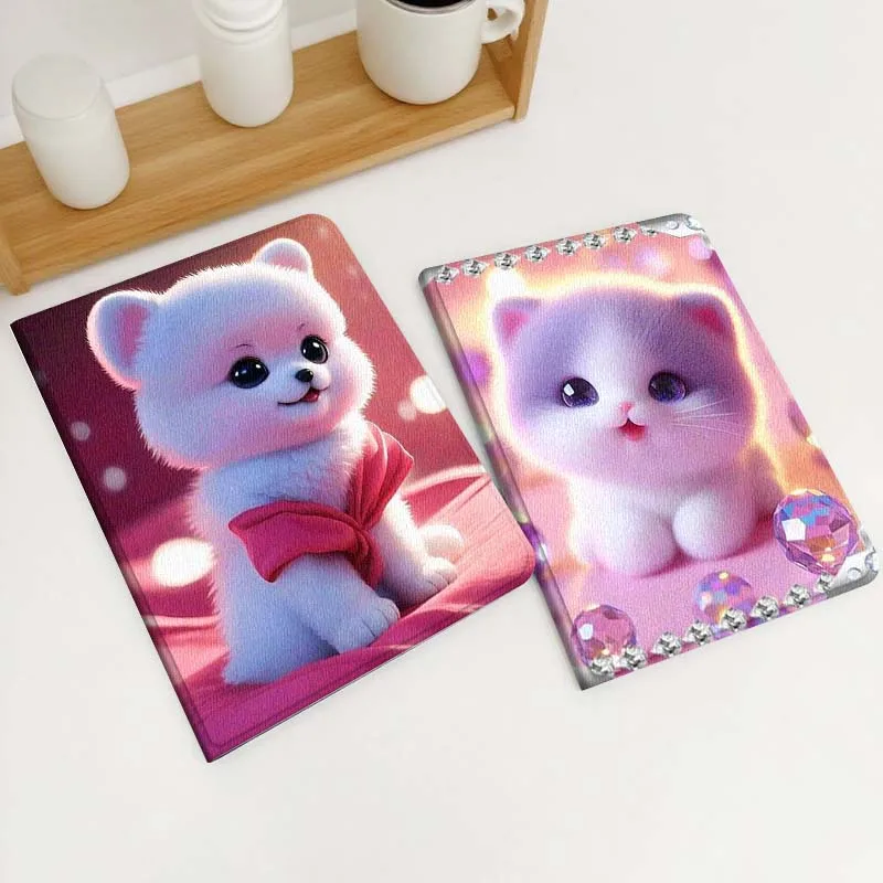 

Cute Art Bear Pink Gift For Xiaomi Redmi Mi Poco Pad 2 5 6s 7 7s Ultra Pro Max 14 12.4 12.1 inch Soft Tablet Case
