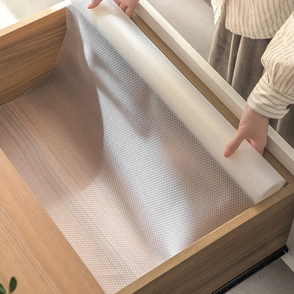 

3 Rolls Heavy Duty Waterproof Moisture Proof Drawer Mats Cabinet Pads Shoe Organizer Closet Liner Wardrobe Shelf Cushion Non