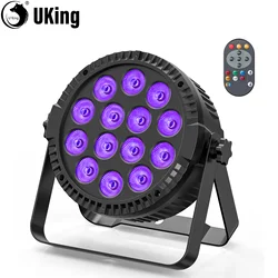 U'King 84W Par Lights 4 in1 RGBW 14LED luci da palcoscenico effetto arcobaleno con telecomando DMX512 per Party Wedding Dance DJ Disco