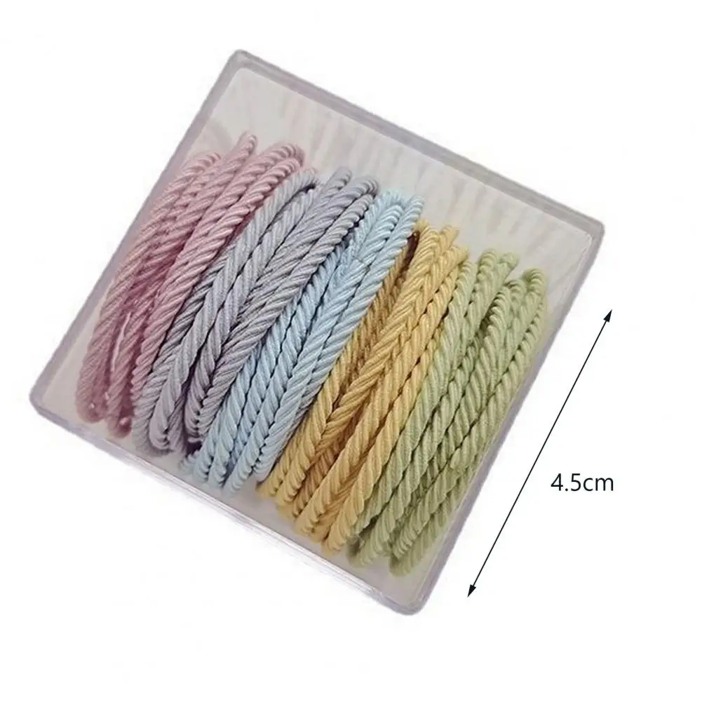 Hair Ropes 50pcs Elastic Hair Ties Set No Damage Ponytail Holders for Thin Thick Hair Stylish Accessories for Women for Women