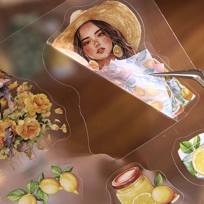 100Pcs Large Capacity Boxed Vintage Stickers, Versatile Retro Art Pattern, Full Material Pack for Journal Scene Collage