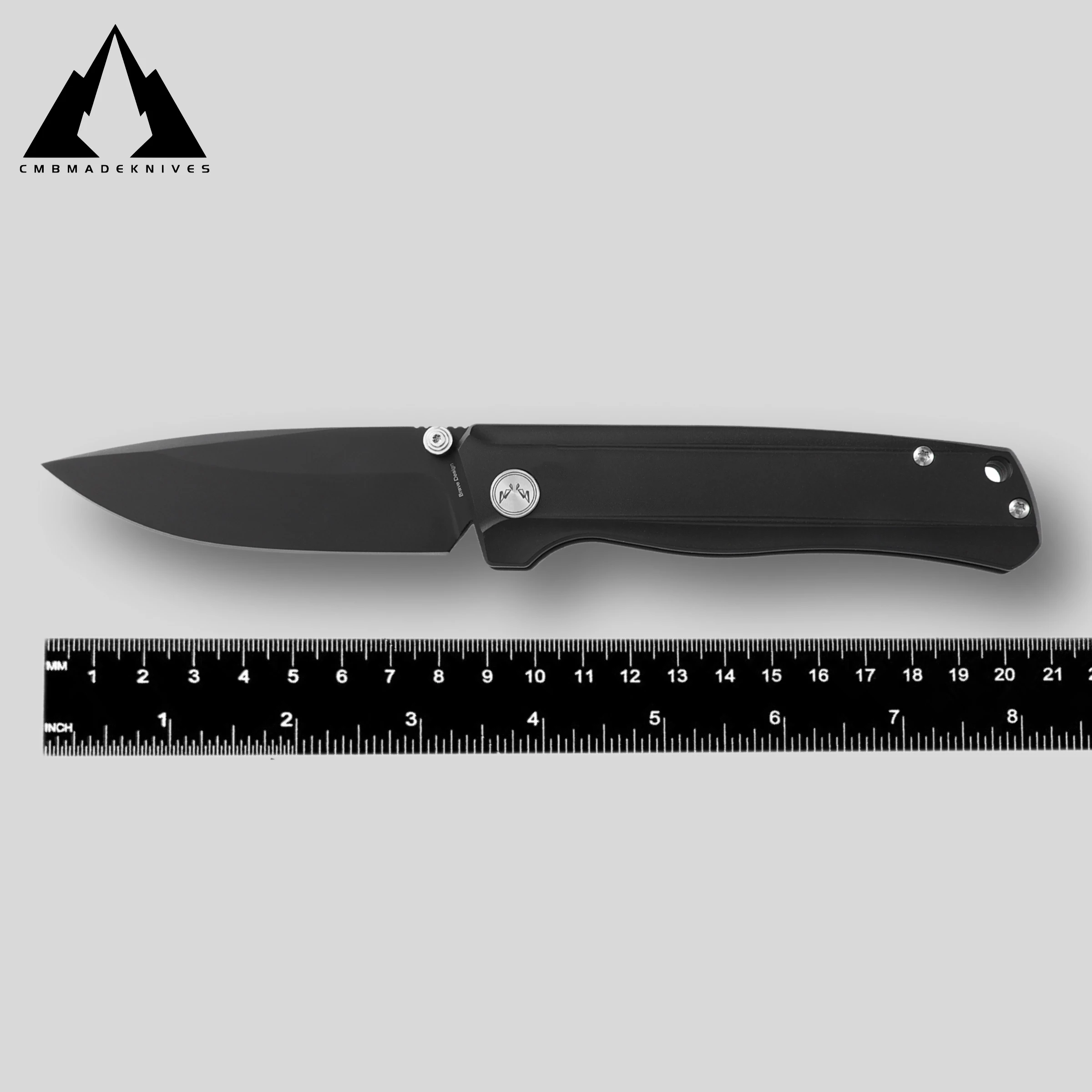 CMBMADEKNIVES Braveman Titanium Handle S35VN Steel Camping Outdoor Pocket Folding Knife EDC CMB-17B