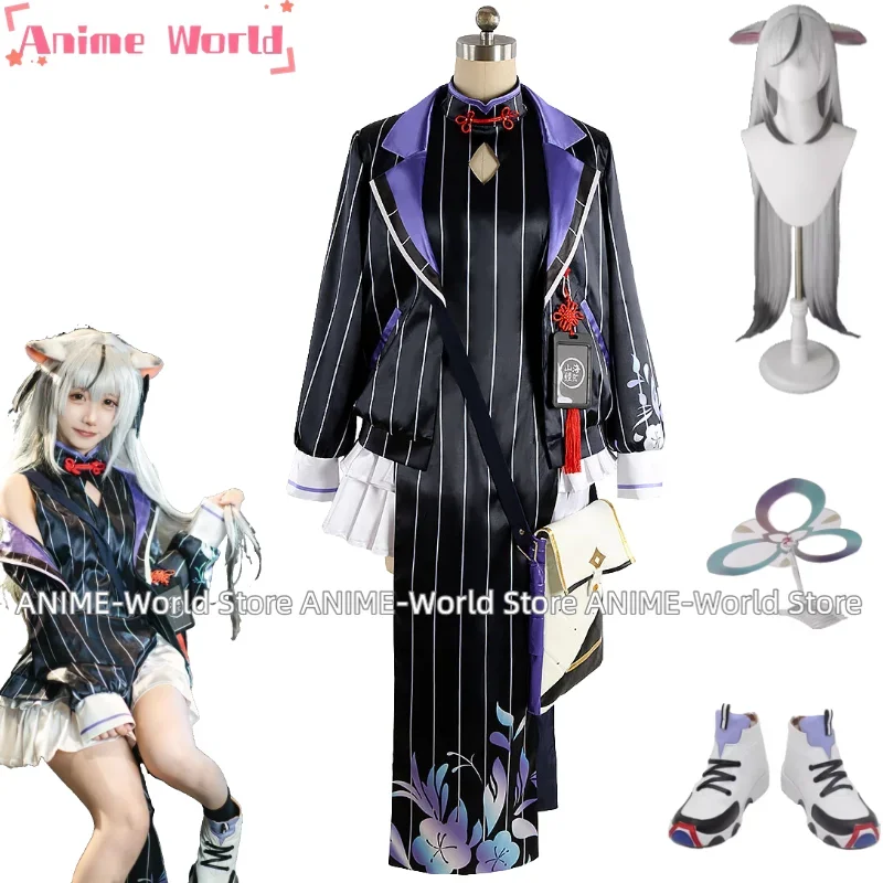 

《Custom Size》Game Blue Archive Sunohara Kokona Cosplay Costume Halo Headdress Shoes Wig