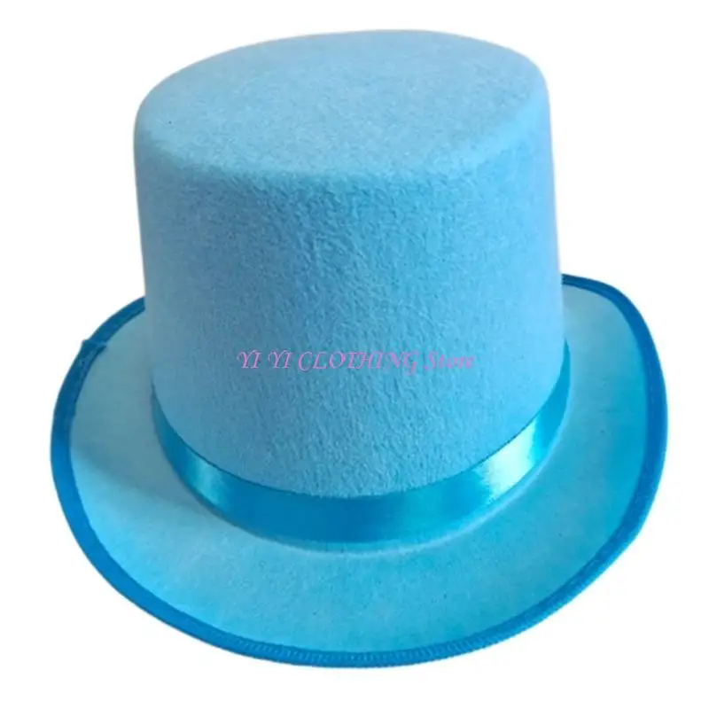 Magician Solid Color Holiday Party Halloween Derby Hat Fashion Unisex Personality Rave Party Show Adult Derby Hat