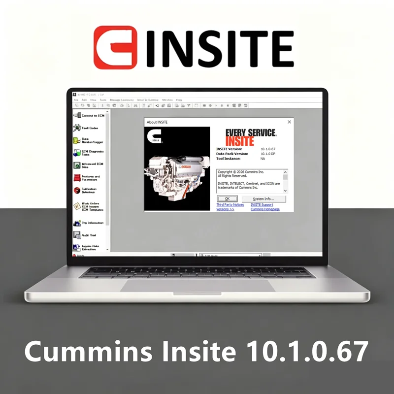 Cummins Insite Engine Diagnostic and Programming Software Insite 10.1.0.67 PRO  2026 (with Fleet Counts, Zap-It, OEM Zap-It)