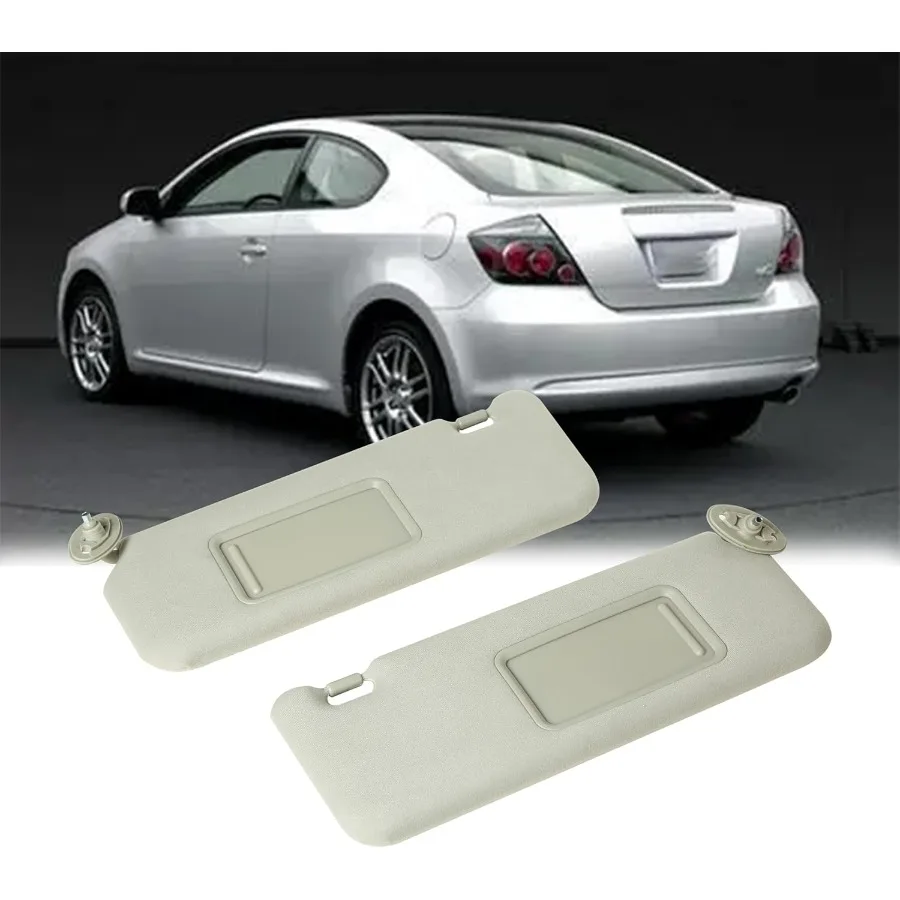 حاجب من الشمس للراكب الأيسر الأيمن للسائق متوافق مع Scion TC 20052010 يستبدل 7432021210B27431021130B1 زوج رمادي لـ #2