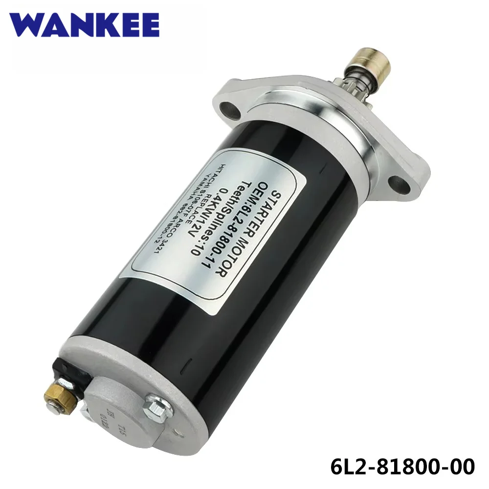 Starter Motor 6L2-81800-11 682-81800-12 for Yamaha Outboard Motor 2T 9.9HP 15HP 10T 12V
