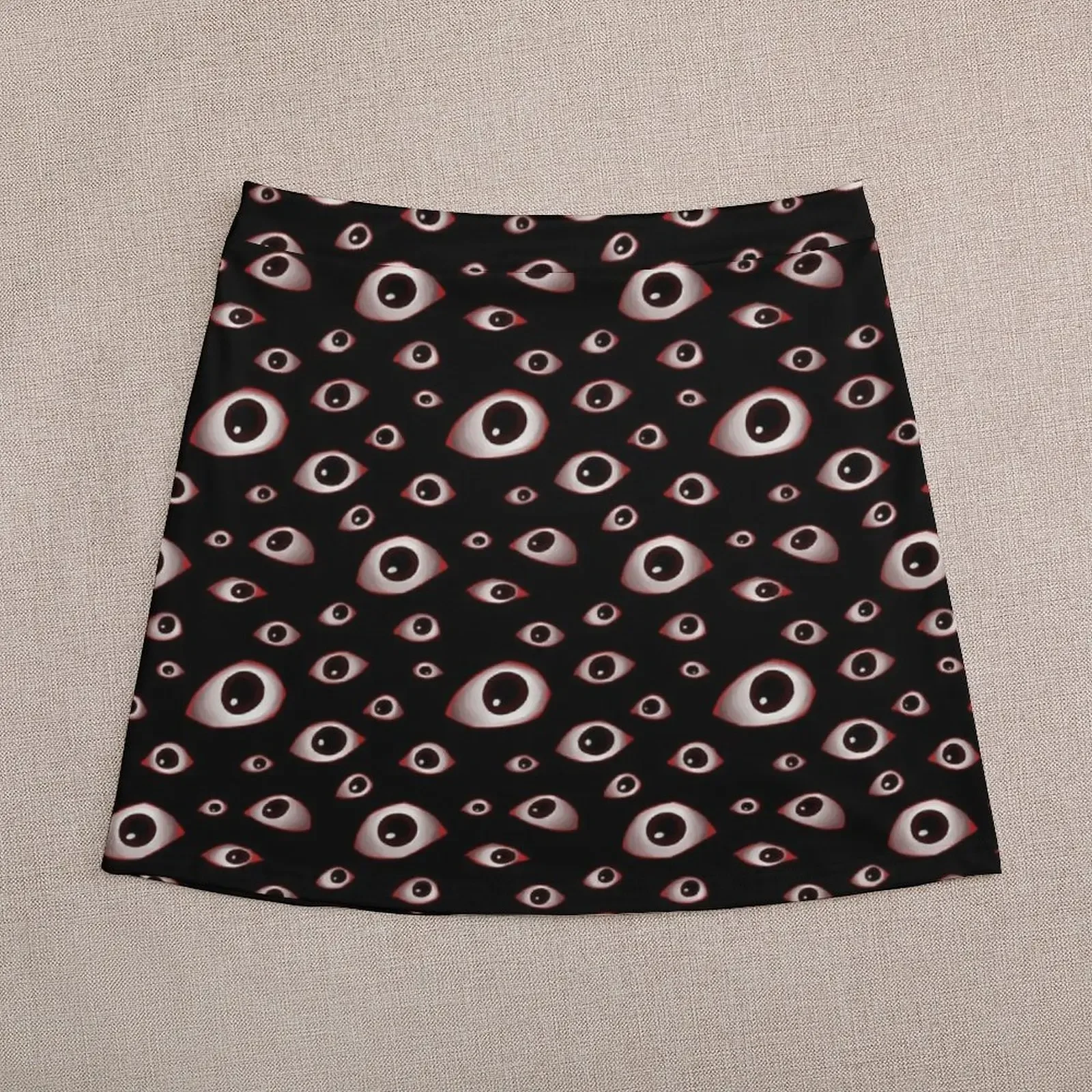 Creepy Eyes Mini Skirt dresses for prom new in clothes elegant dresses for women skirt skirt Mini