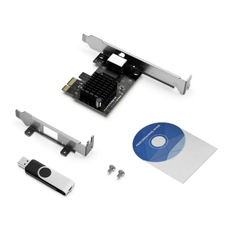 AT82-RTL8126 Chip Ethernet Adapter 5Gbps For Pcle Network Card Supports Wake On LAN& PXE Boot For Windows 10/11