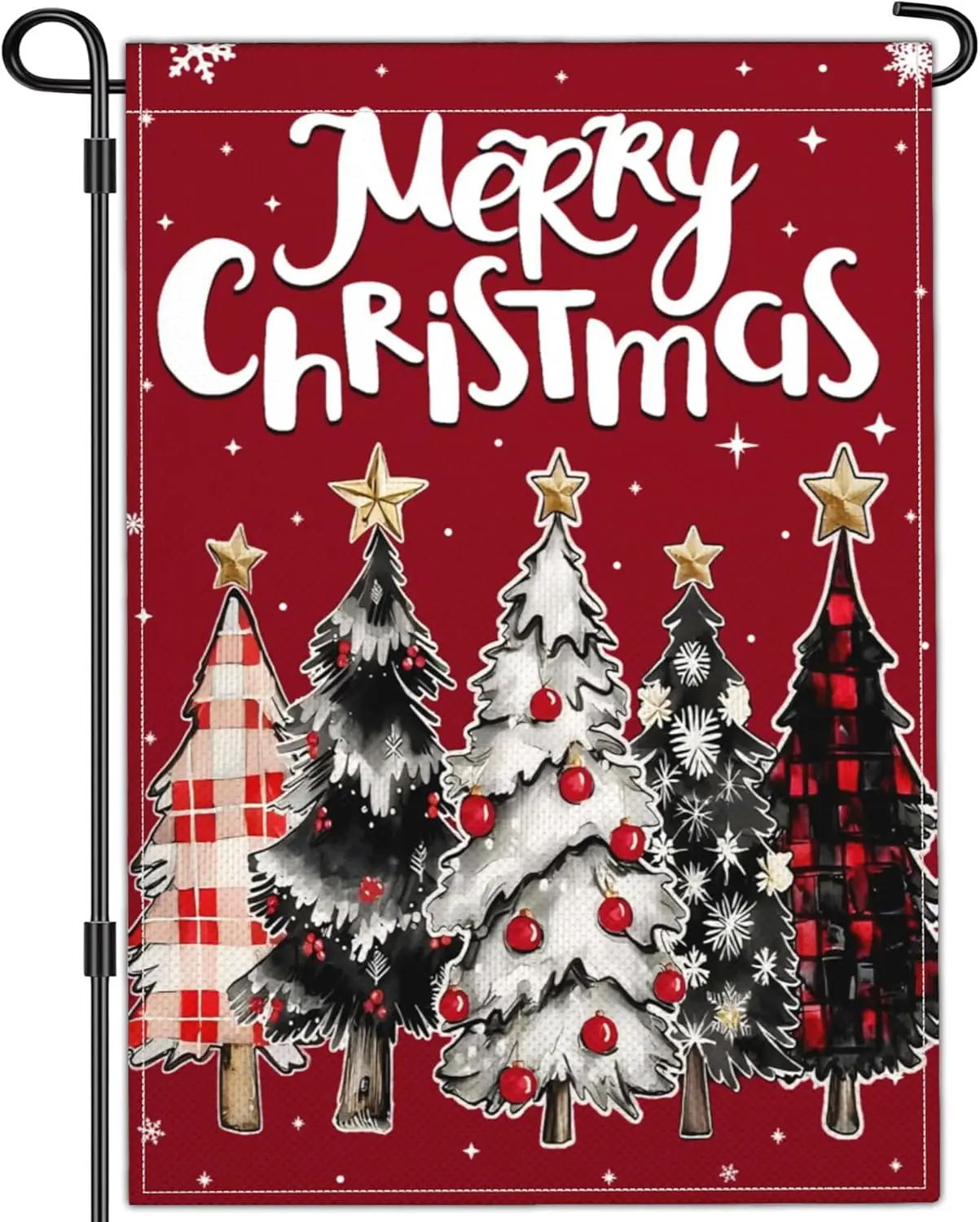 NASIAN Merry Christmas Tree Garden Flags for Outside 12x18 Double Sided Christmas Decorations Outdoor Garden Flag Winter Xma EEZ