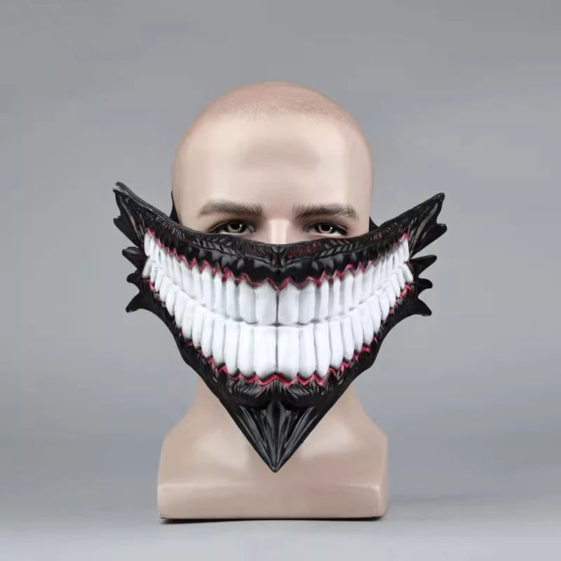 

Hot New Anime Dandadan Cosplay Ken Takakura Okarun Devil Mask PVC Mask Halloween Christmas Costume Accessories Prop
