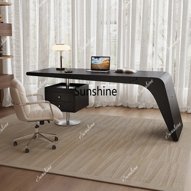

Italian light luxury solid wood desk is fashionable and high-end for home use, and the writing desk is modern and minimalist.