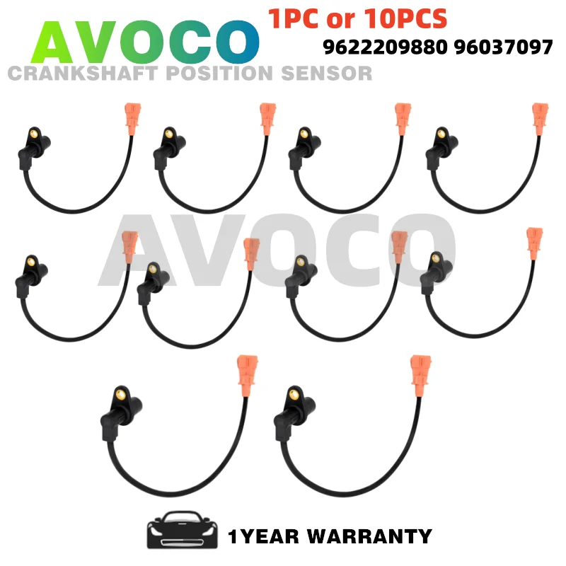 

1/10PCS Crankshaft Position Sensor 1920.W9 for Citroen Fiat Peugeo Renault 1920c 91541075 96037097 96068168 9622209880 Car Parts