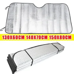 Parasol para ventana de coche de 140x70CM, protección Anti-UV para nieve y hielo, cubierta de bloque para parabrisas delantero y trasero, visera, accesorios para automóvil