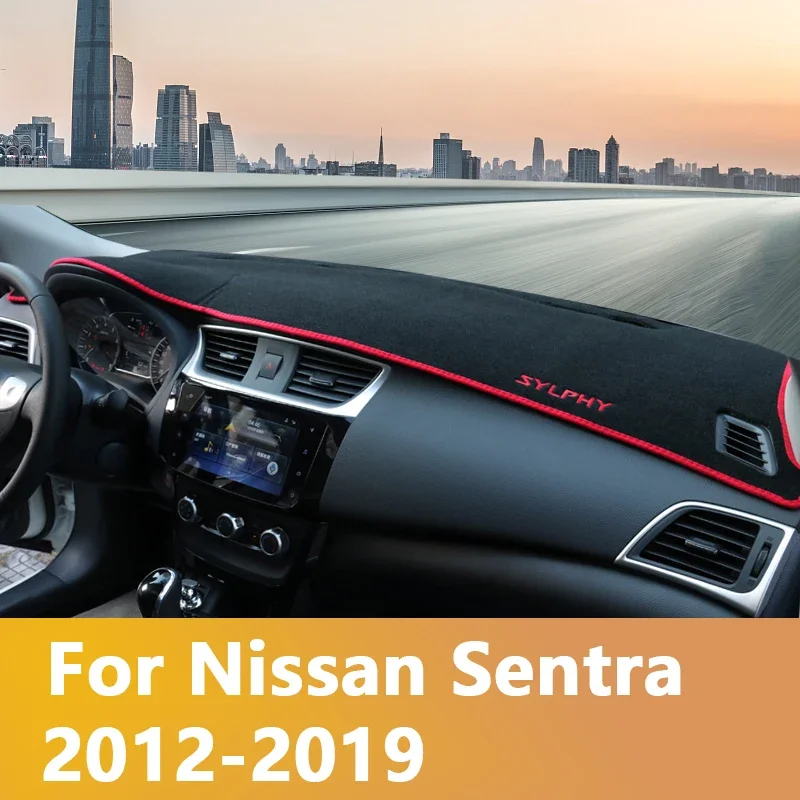 Car dashboard Avoid light pad Instrument platform desk cover Mats Carpets For Nissan Sentra 2013 2014 2015 2016 2017 2018 2019