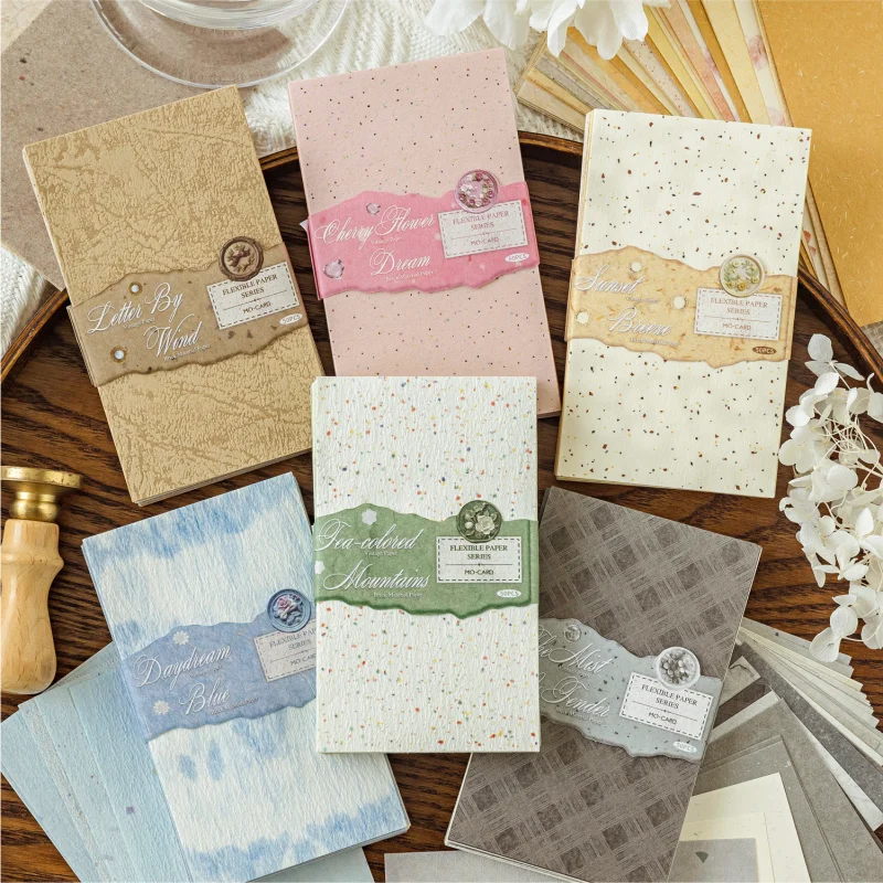 

Card Lover 50 Pcs [Paper Room Gentle Series] Light Retro Handheld Material Paper Light Deco Paper Sticker Scrapbook Kit
