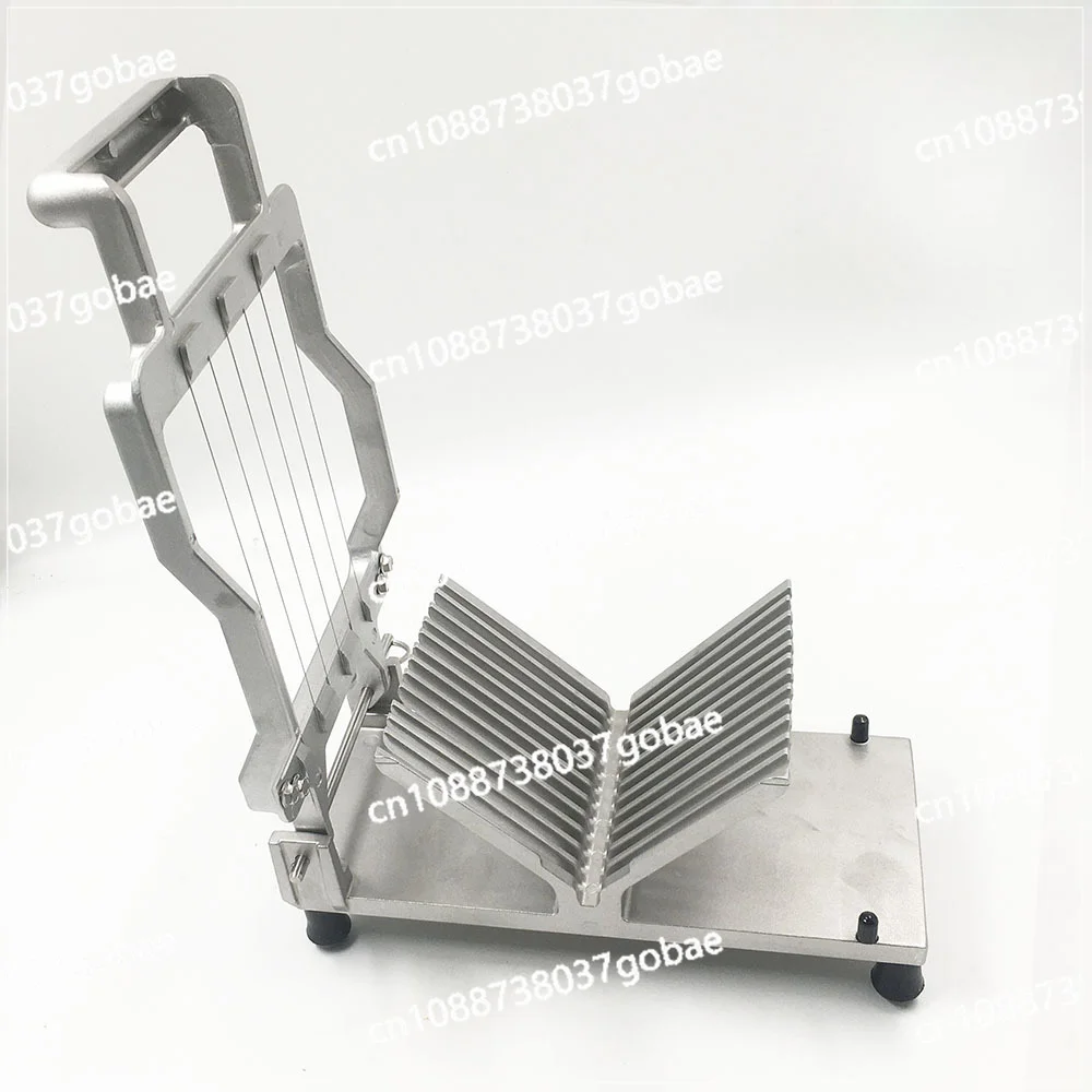Commercial cheese slicer dicing artifact splitter