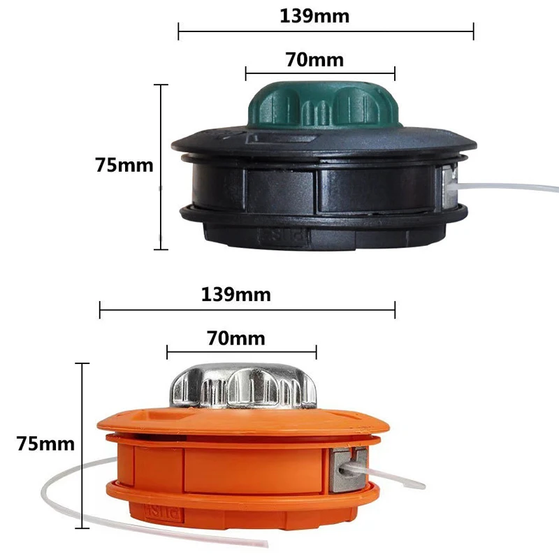 M10*1.2 Metal Automatic Grass Trimmer Head For Garden Machinery Gasoline Brush Cutter Weeder