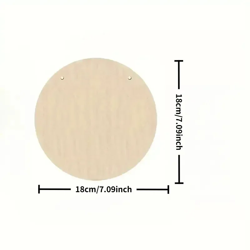 2D Flat Printing [1pc]. Round Sign, Retro Plaque about 