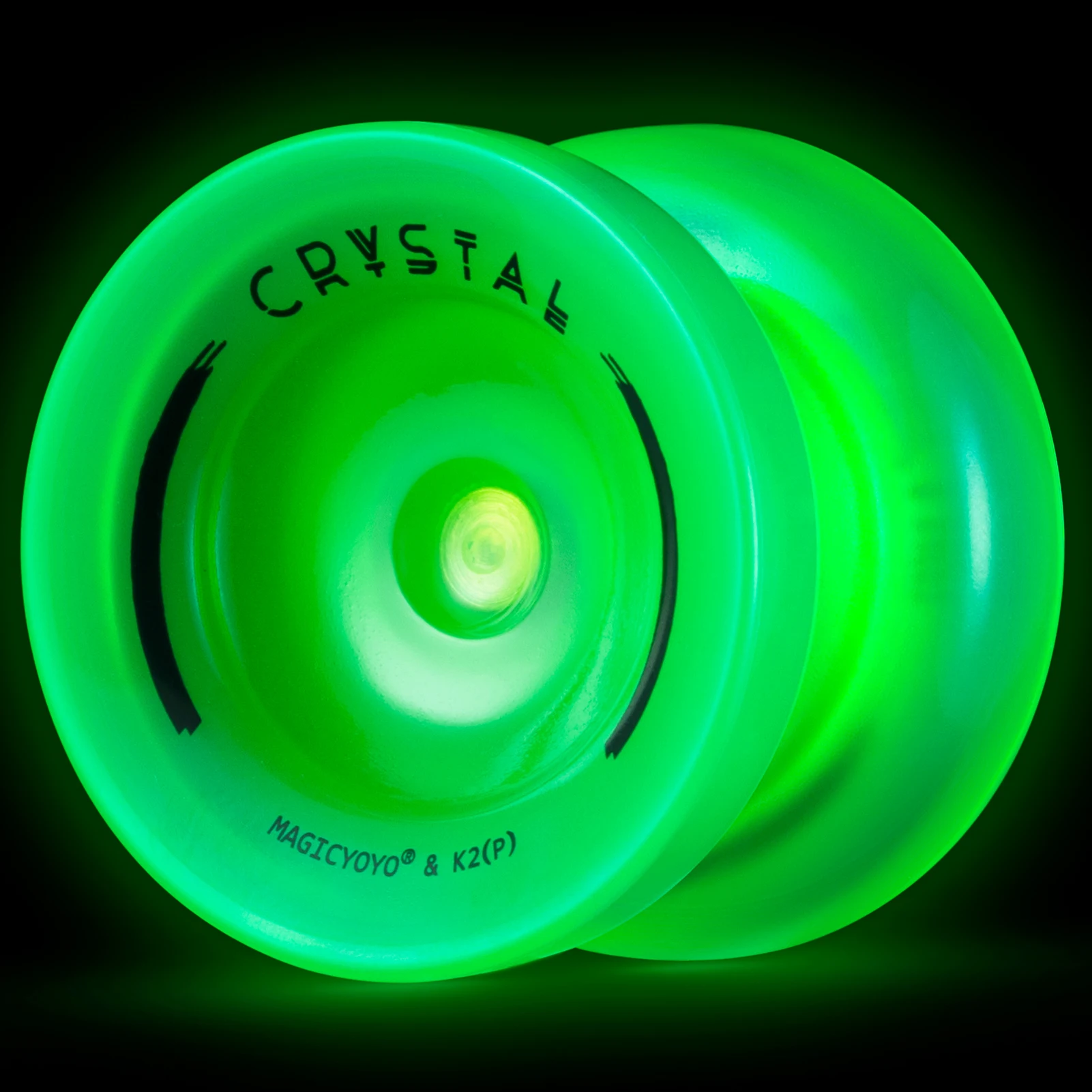 MAGICYOYO K2 Green Yoyo Glow in The Dark, Dual Functiions Yoyo for Kids Beginners and Advanced Players