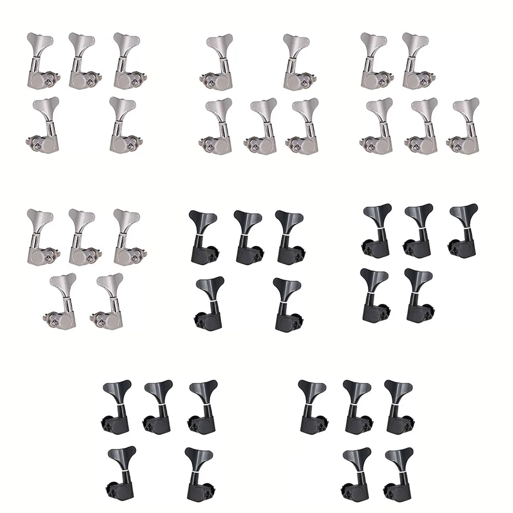 مجموعة أوتاد ضبط الجهير مكونة من 5 قطع مصممة مع تروس داخلية شديدة التحمل ورؤوس آلة محكمة الغلق للتحكم الدقيق في السلسلة