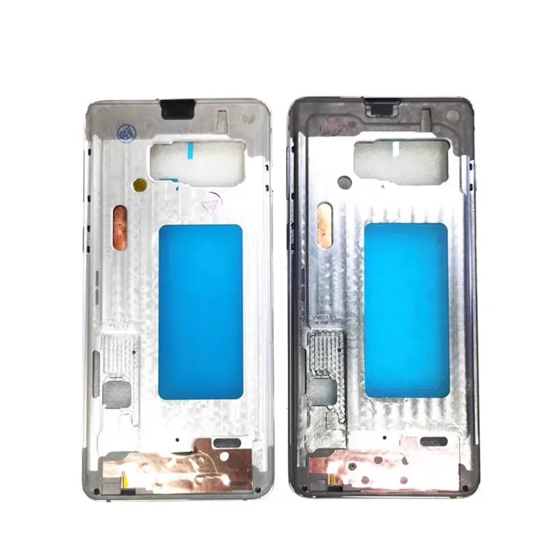 S10 para Samsung Galaxy S10 G973 tablero de carcasa de marco medio LCD placa frontal bisel reemplazar piezas de reparación + botones laterales