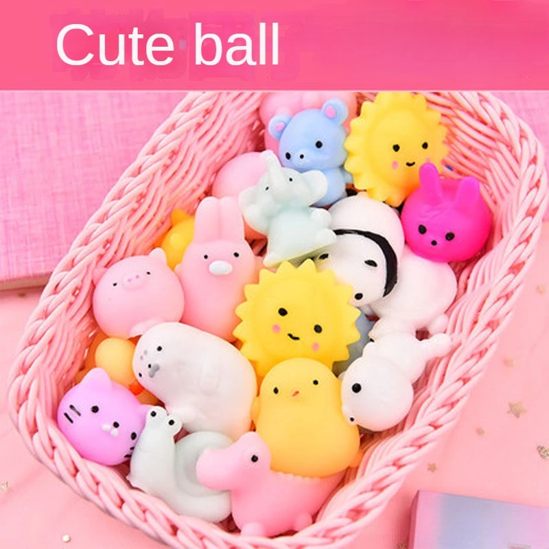 20-30 pack Kids Toys Squishies Squishy Kawaii Antistress Anima Novelty Toy Anti Stress Relief Toys Funny Extrusion Party Favors