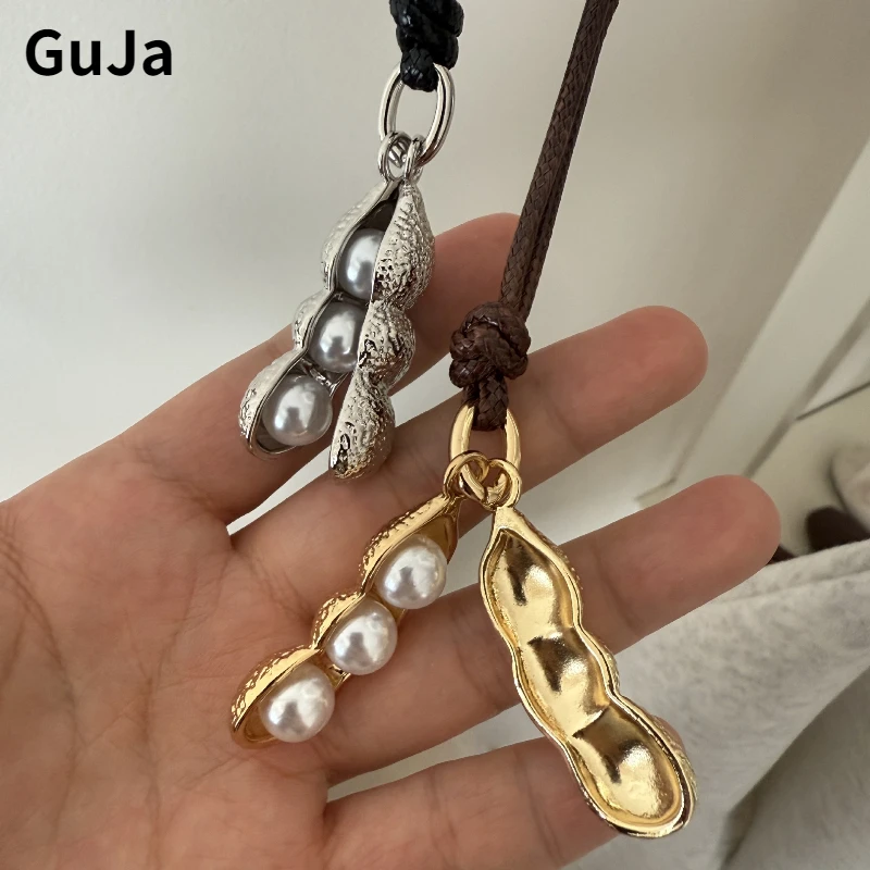 

Fashion Jewelry Sweet Korean Temperament Metal Pea Pendant Necklace For Women Gifts Delicate Design Hot Selling Accessories