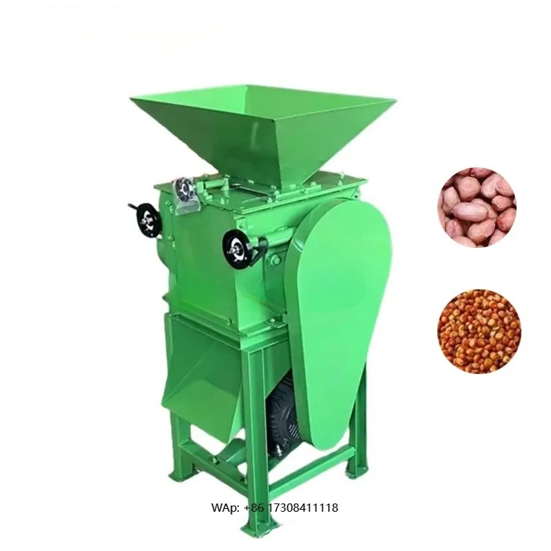 Hot-selling  double roll grinder grain grinder extruder feed crusher processing machine