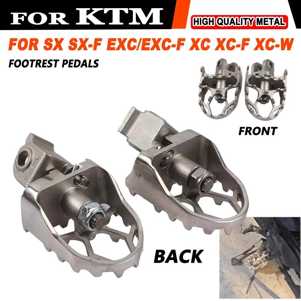 

Footrest Foot Pegs Rests Foot Pedals For KTM SX SXF EXC EXCF XC XCF 65 85 125 200 250 300 350 450 530 FREERIDE 250F 250R 300