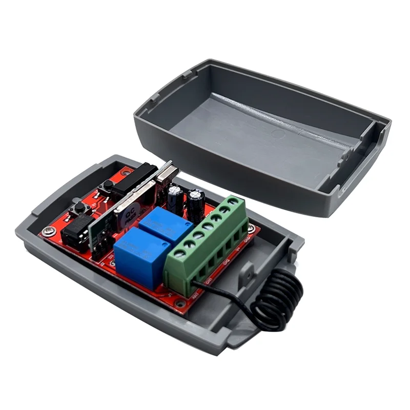 ATS-2CH 433MHz ガレージドアリモコン 12V-24V RF 送信機受信機固定ローリングコード 433.92Mhz ユニバーサル