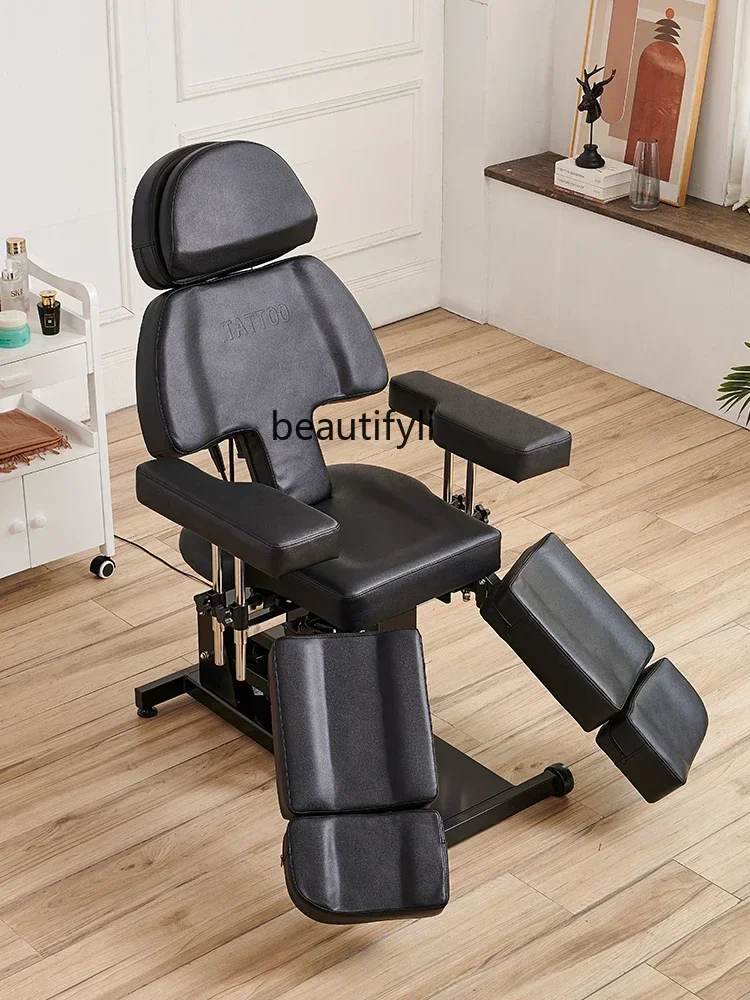 

AA17 Multifunctional Electric Tattoo Facial Tattoo Recliner Split Leg Folding chair lash bed massage bed
