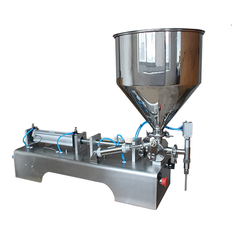 Semi Automatic Filling Machine Manual Paste Filling Machine with Hopper Small Bottle Filler for Manufacturer