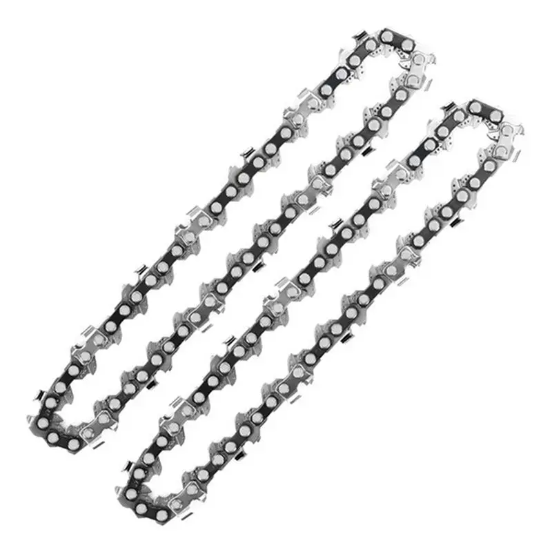 A27F-24 Pcs 4 Inch Mini Steel Chainsaw Chain Electric Pruning Saw Accessory Garden Tool Replacement