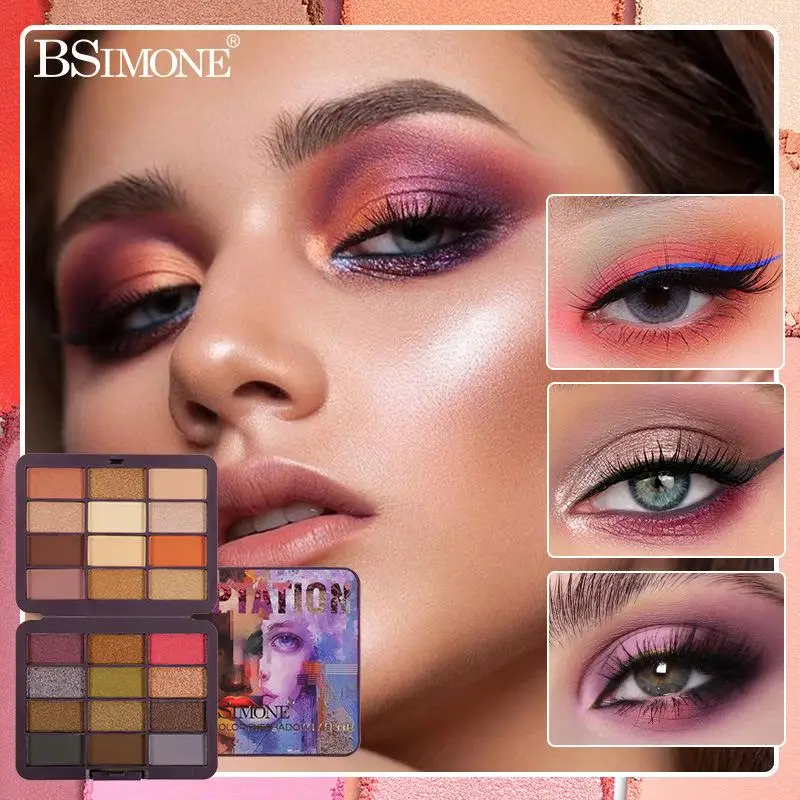 

1Pc BSIMONE Eyeshadow Blush Palette Matte Highlight 24 Colors Rouge Cream Long-lasting Waterproof Concealer Plate Christmas Gift