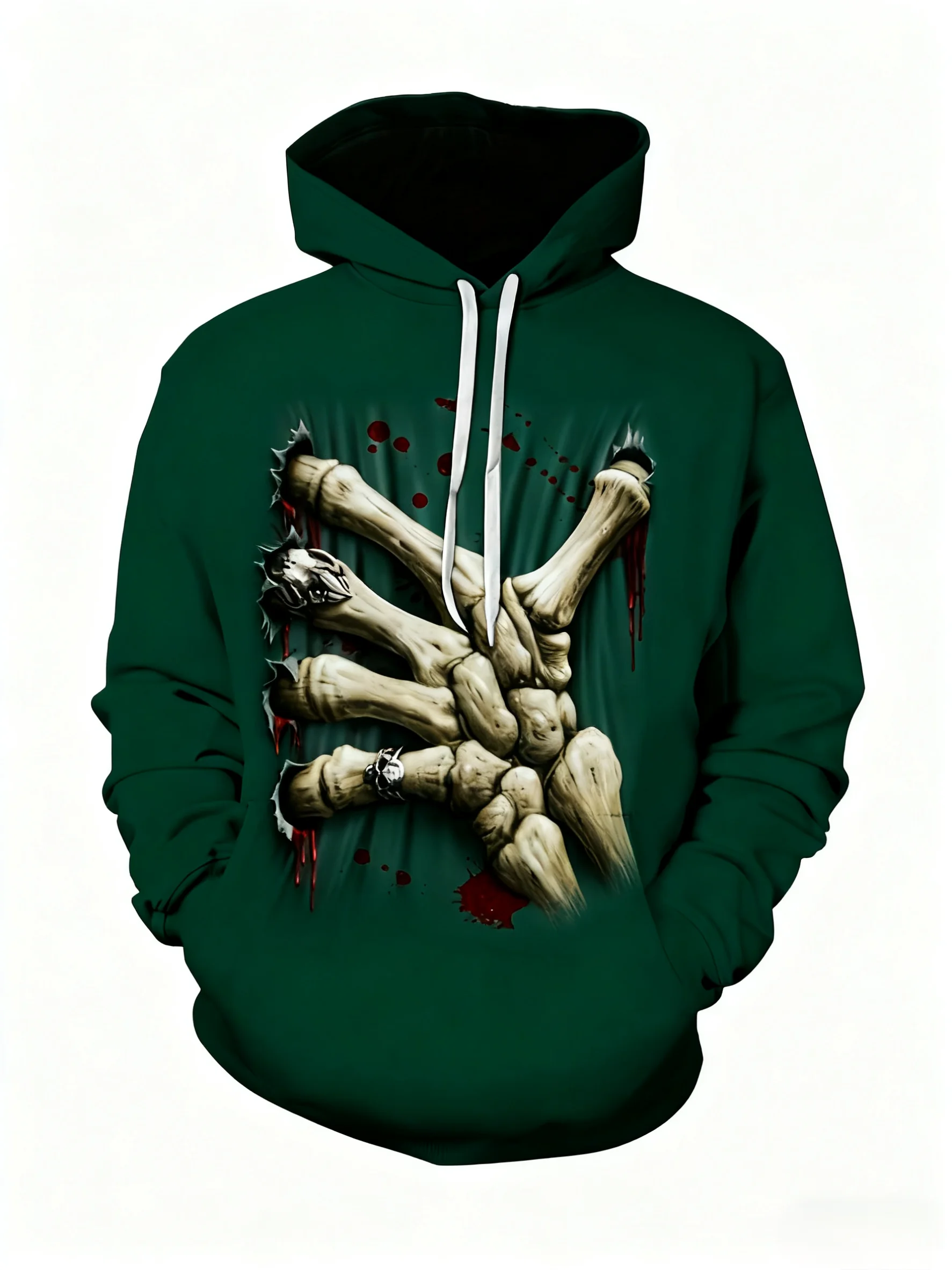 

Мужские толстовки с 3D принтом черепа на Хэллоуин, готический узор ужасов, одежда с капюшоном и длинными рукавами, модный креативный дизайн, пуловер