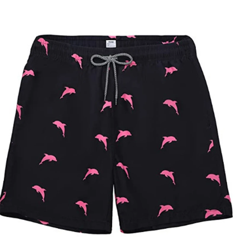 Men's Shark Print Drawstring Shorts - the Perfect Swimming Trunks For Summer Beach Sports