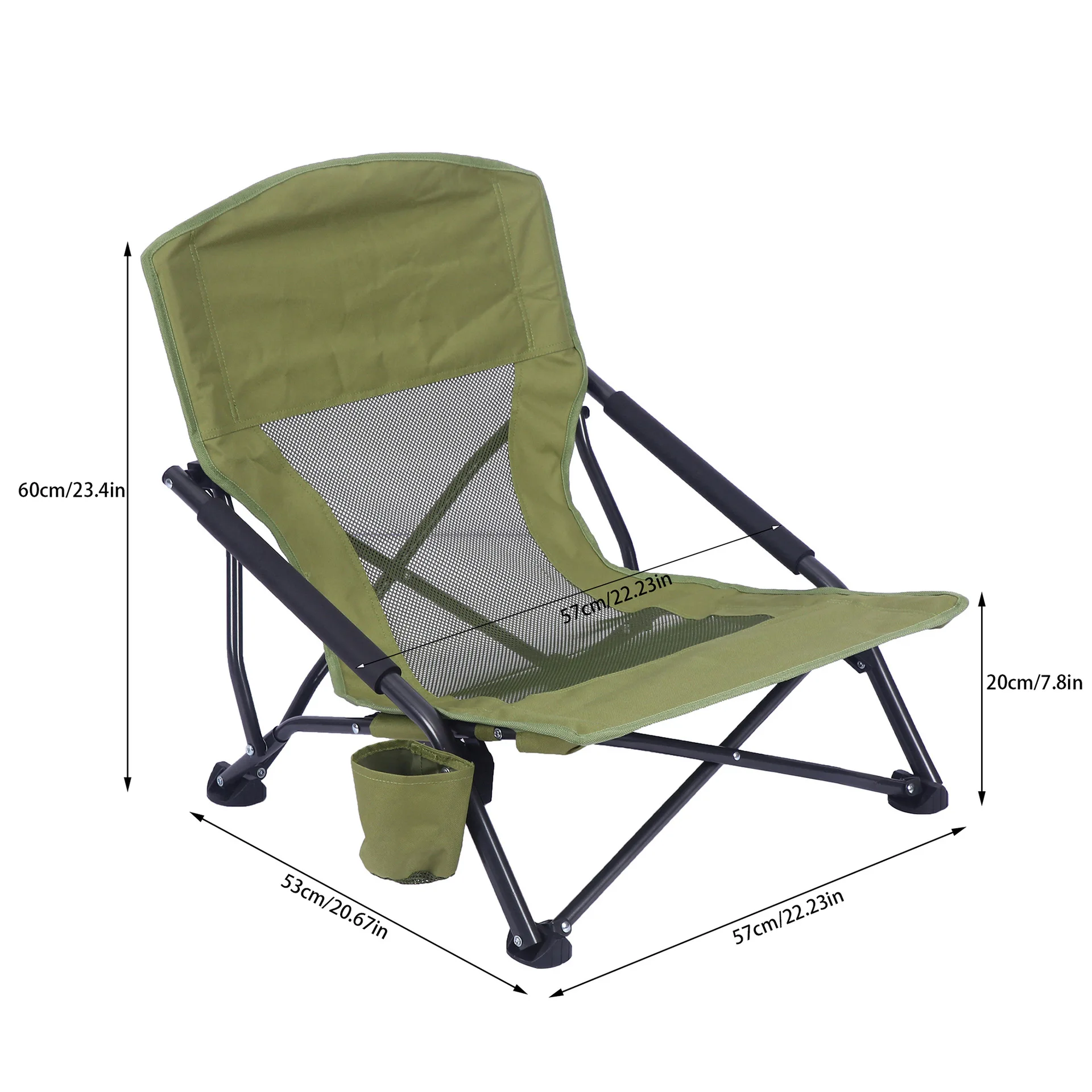 

Outdoor Camping Beach Barbecue Moon Chair Self-driving Recreational Fishing Chair