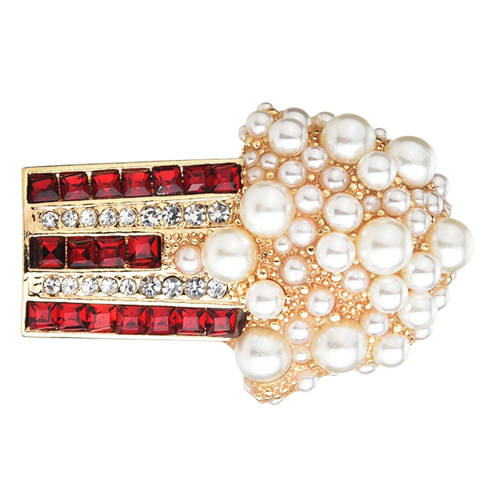 Broche de palomitas de maíz, broche de aleación, accesorio de moda para fiestas, disfraz, decoración elegante y colorida para ropa, broche para mujer, accesorio para suéteres y chaquetas.