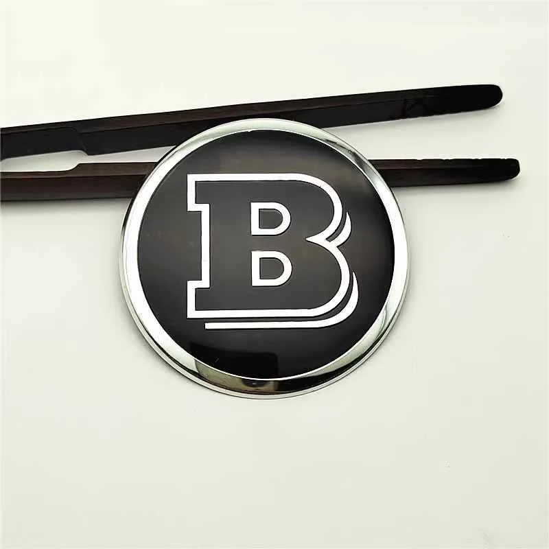 1PCS 73mm 58mm 52mm BRABUS Steering Wheel Badge Emblem Decorative Sticker For Mercedes benz GLA C E S Class Auto Accessories