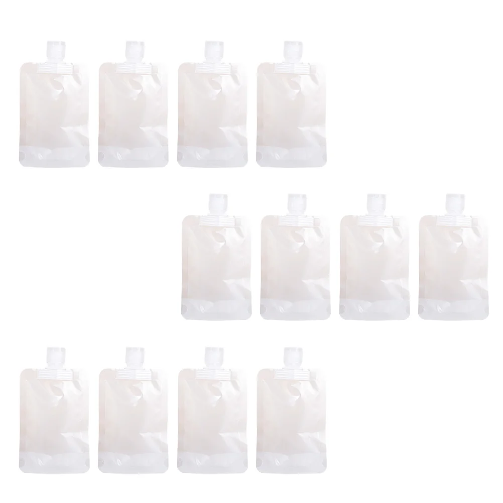 12 Pcs Lotion Bag Travel Pouch Gel Refill Portable Leakproof Containers Plastic Shampoo