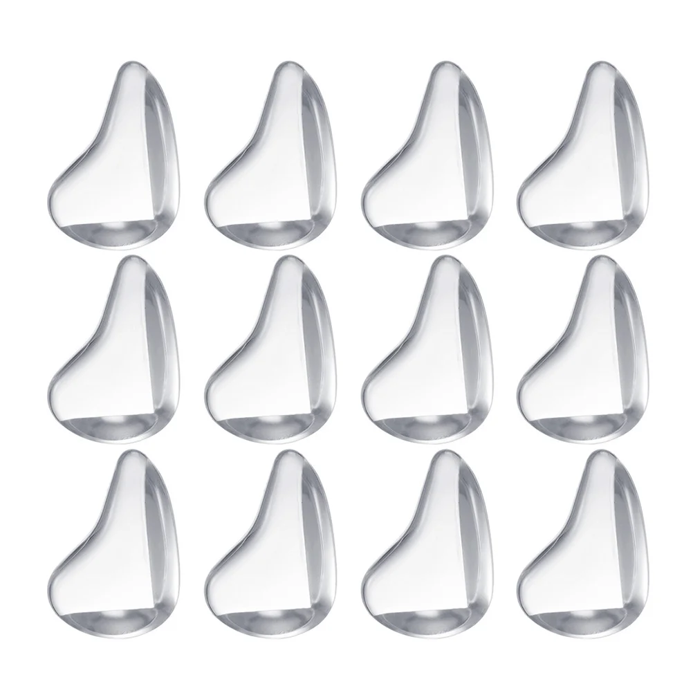 

12 шт., прозрачные защитные уголки для детей, прозрачные защитные приспособления для мебели, столов, столов, детские защитные бамперы