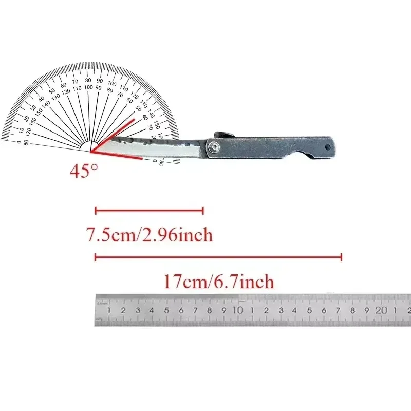 Hot Selling Folding Knife Damascus Mini Portable Self-defense Tactical Copper Handle Manual Knife Portable Fishing Outdoor Tool