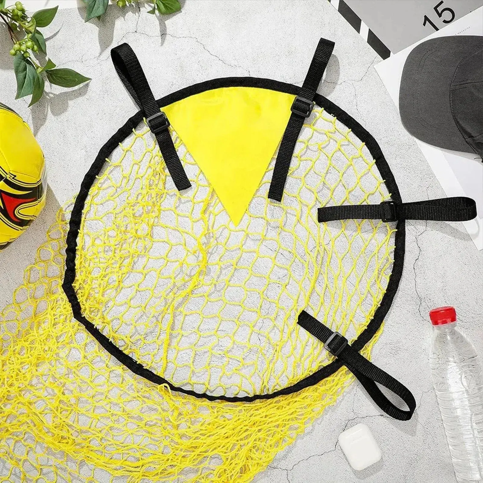 1 Pcs Youth Football Aiming Net Football Training Shooting Target Improve Hit Net Football Net Foldable Net Football Goal Net image 5