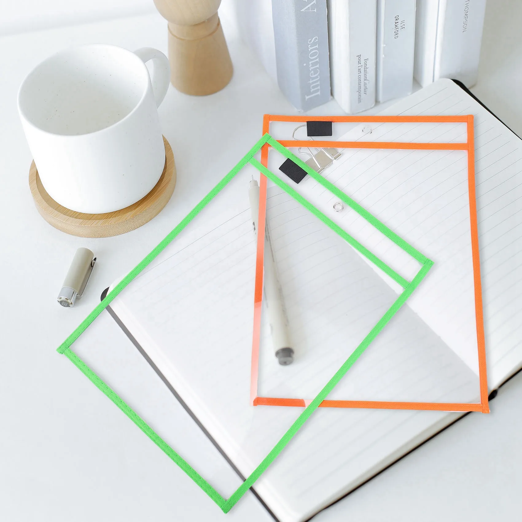 n35r-30-pack-dry-erase-pockets-pvc-transparent-sewn-dry-erase-file-bag-reusable-dry-erase-bag